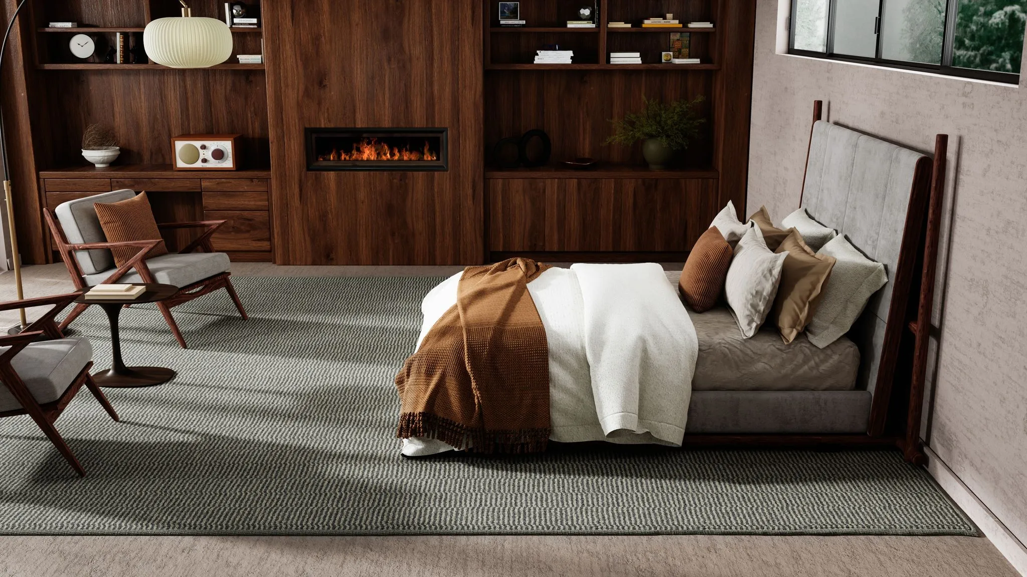 Kaleen all natural bedroom rug