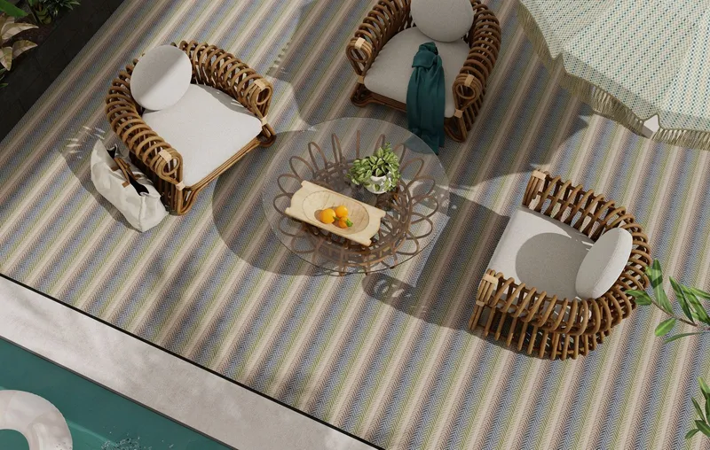 outdoor rug by kaleen